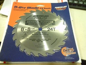 American Tools 15150 8" - 8 14" x 24 Tooth Framing / Ripping Carbide Saw Blade - Picture 1 of 1