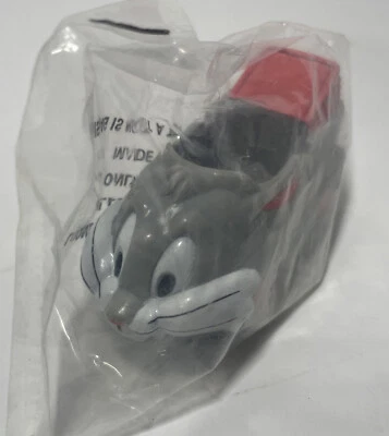 Looney Tunes BUGS BUNNY BUGGY Car Tunes PVC Figure 1989 Arby's NIB Sealed - Image 1 of 4