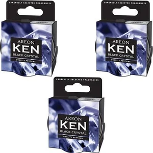 Lufterfrischer 3 x Areon KEN Black Crystal Duftdose Duftbaum Autoduft Autoparfüm - Bild 1 von 3