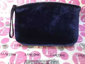 Borsa cosmetica da polso LANCOME BLU VELLUTO PELUCHE 7" x 6" x 2,5" - Foto 1 di 5