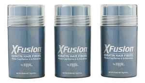 XFusion Keratin Hair Fibers Medium Blonde 3 Ct .52 oz15 g. Hair Styling Product - Picture 1 of 1