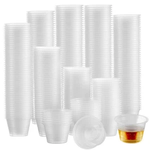 MATANA 300 Clear Plastic Bomb Shot Cups, 100ml - Shot Glasses for Layered Shots - Picture 1 of 8
