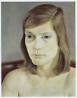 Portrait of a Girl Lucian Freud print in 11 x 14 inch mount SUPERB