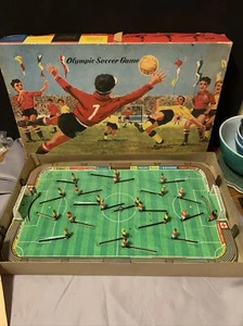 Vintage Technofix Tin Litho Olympic Soccer Game With Box - Picture 1 of 12
