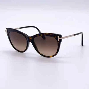 NUEVO EN CAJA TOM FORD TF 821/S 52F KIRA HAVANA ORO DEGRADADO OJO DE GATO 56mm 100% AUTÉNTICO - Imagen 1 de 4
