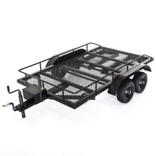 Hobbytech KIT 1/10 Carrello Rimorchio 2 Assi Scaler Rc in metallo con rampe Led