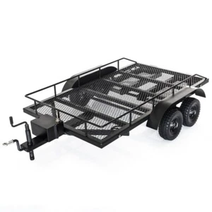 Hobbytech KIT 1/10 Carrello Rimorchio 2 Assi Scaler Rc in metallo con rampe Led - Foto 1 di 4