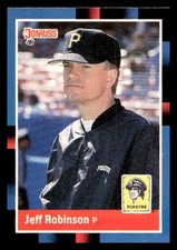 1988 Donruss #558 Jeff Robinson Pittsburgh Pirates Baseball card