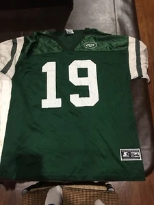K. JOHNSON #19 NY JETS NFL STARTER MADE IN THE USA. AUTHENTIC STARTER 54 APPAREL - Picture 1 of 7