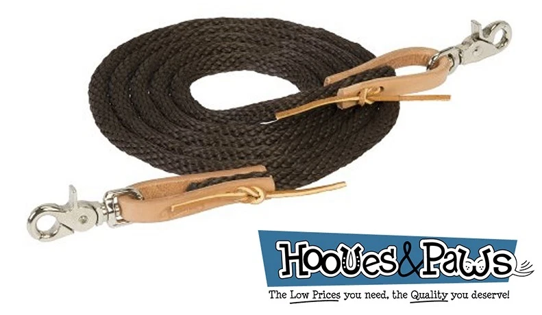 Riendas trenzadas Weaver Poly Roper barril 3/8" 8 pies MARRÓN horse Tack Foto 1 de 1