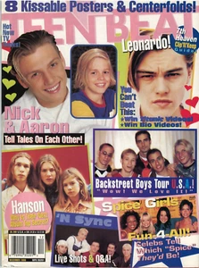 Teen Beat Magazine dicembre 1988 Backstreet Boys N Sync Smashing Pumpkins Hanson - Foto 1 di 22