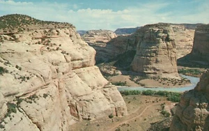 Dinosaur National Monument Echo Park and Steamboat Rock UT Utah Postcard - Picture 1 of 2
