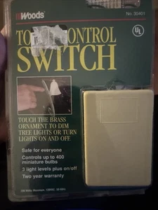 Woods Touch Control Switch 330401 Christmas Tree Light Vintage 1996 NOS Plug In - Picture 1 of 3