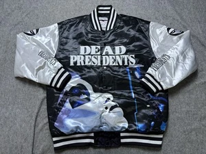 Dead Presidents Bomber Jacket Mens 3XL Satin Headgear Classics Snap Up Outdoors - Picture 1 of 10
