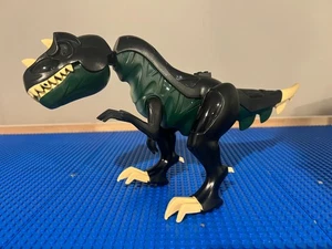 LEGO Dinosaur Tyrannosaurus Rex w/ Light Up Eyes Dark Green trex01 7297 7476 - Picture 1 of 5