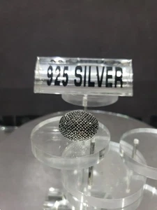 women Cocktail Ring Sterling Silver "A 925 Thailand" sz 9 marcasite cluster dome - Picture 1 of 20