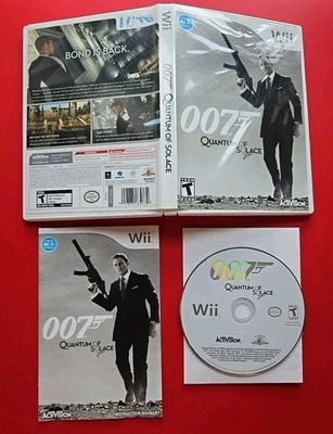 Nintendo Wii James Bond 007: Quantum of Solace Complete Case Manual Disc Tested - Image 1 of 4