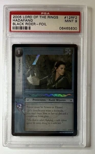 Lord of the Rings LOTR TCG CCG Hadafang Foil 12RF2 Black Rider PSA 9 Mint - Picture 1 of 2