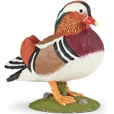 Figura animal de granja pato mandarín - juguete pintado a mano y coleccionable - Papo 51166 Foto 1 de 4