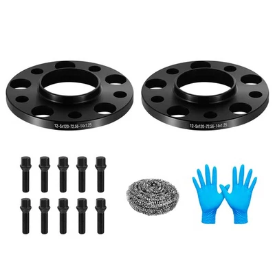 2 piezas espaciadores de rueda 12 mm 5x120 HubCentric 14x1,25 para BMW 330i GT 2017-2018 xDrive Foto 1 de 4