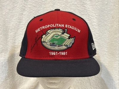 Minnesota Twins Metropolitan Stadium Hat, Harmon Killebrew AUTOGRAPHED, LOOK! - Image 1 of 4