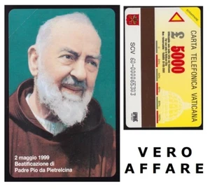 CARTA TELEFONICA VATICANA - 2 MAGGIO 1999 BEATIFICAZIONE DI SAN PADRE PIO - Foto 1 di 1