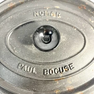 Paul Bocuse Nomar Girarrosto Ovale in Ghisa Forno Olandese #33 Made in France NUOVO. RARO - Foto 1 di 13