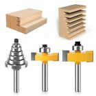 2pcs 6mm/6.35mm/12.7mm/8mm/10mm/12mm Shank Rabbet Router Bit with 6 Bearings