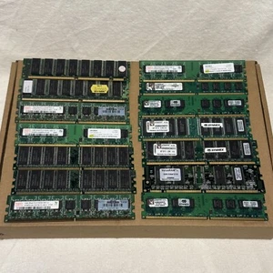 RAM Lot of 14x Old Memory Modules - Kingston, Hynix - 256Mb 512Mb 1Gb - Picture 1 of 4
