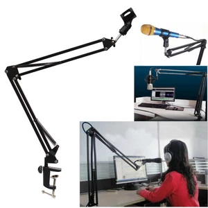 Adjustable Mic Microphone Suspension Boom Scissor Stand Holder Arm New - Picture 1 of 1