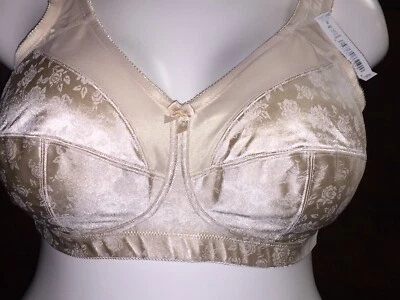 Novo com etiquetas-Cortland/Venus #7102 sem fio, jacquard floral nude, preto e branco-ÓTIMO $$ - Imagem 1 de 4