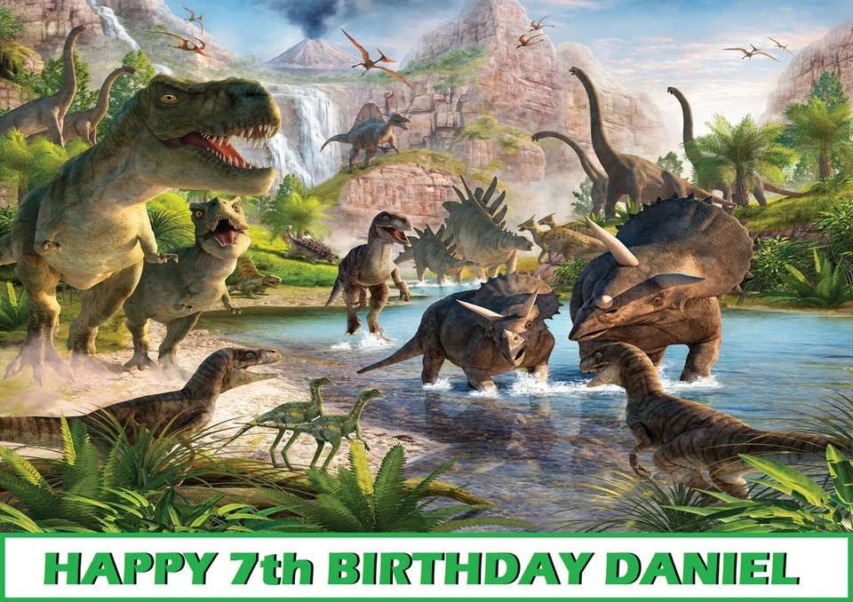 Съедобное украшение для торта динозавры - Изображение 1 из 1