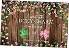 MEHOFOND Lucky Charm Genre Reveal toile de fond fête de la Saint-Patrick 7 x 5 pieds vert, rose
