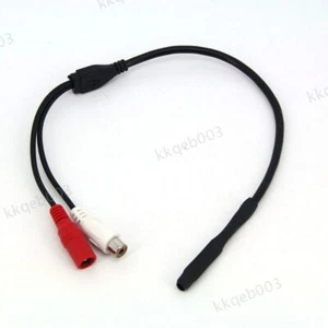 1x Audio High Sensitive Mic Microphone Cable for CCTV Security Camera DVR System - Picture 1 of 6