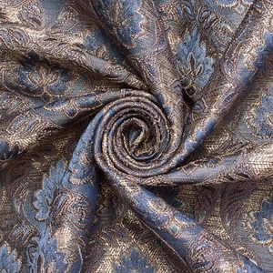 Medallion Extra Wide Metallic 110" Heavyweight Upholstery Jacquard Fabric - Picture 1 of 10