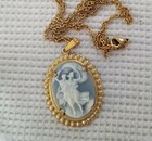 Victorian Academia Aesthetic CAMEO PENDANT Made w/ NOS Vintage Cameos & Settings