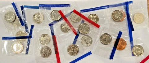10c BU Clad Roosevelt 10c Lot ~ 1980's 90's 2000’s  ~ Get all 8 Dimes Shown~N65r Cover