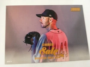 2017 Topps Stadium Club Jumbo 5x7 Chris Sale Red Sox 245 #’d 01/10 Gold - Picture 1 of 1