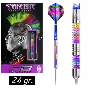 REDDRAGON Dart Darts Pfeile Steeldarts Peter Wright Snakebite Rainbow Mamba 24gr - Bild 1 von 10