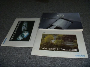 1994 Volvo 940 GL SE 2.3L Owner Operator Manual User Guide Set xz - Bild 1 von 1