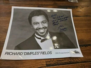 Richard Dimples Fields signiertes persönliches Foto Nachlass Fund Wow Lesen - Bild 1 von 4
