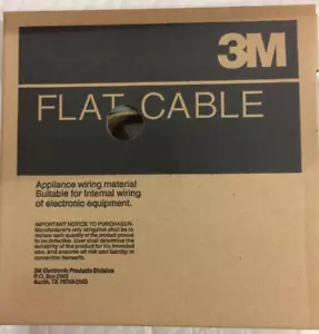 100ft 3M Flat Cable 3709/16PI conductor ribbon 28 AWG  2651 105c 300v Vw-1 *At34 - Picture 1 of 5