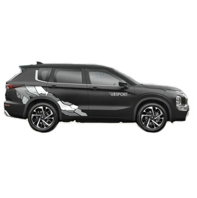 Graphics Camouflage Stripe Car Sticker For Mitsubishi Outlander Trunk Side Decal Foto 1 de 4