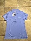 Peter Millar Womenswear Blue Short Sleeve UPF 50+ Golf Polo Shirt