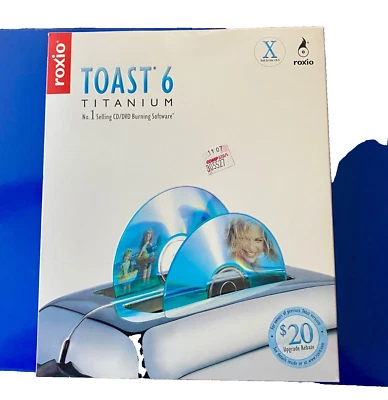 ROXIO TOAST 6 TITANIUM CD/DVD BACKUP SOFTWARE Vintage Max OS X PC - Image 1 of 4