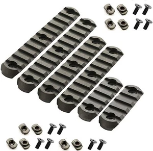 mlock 6 Pcs Picatinny Rails rail Section 5 Slot 9 Slot 11 Slot for m-lok rail - Picture 1 of 7