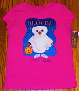 POLO RALPH LAUREN AUTHENTIC TODDLERS GIRLS BRAND NEW ORIGINAL T-SHIRT Sz 4T, NWT - Picture 1 of 2