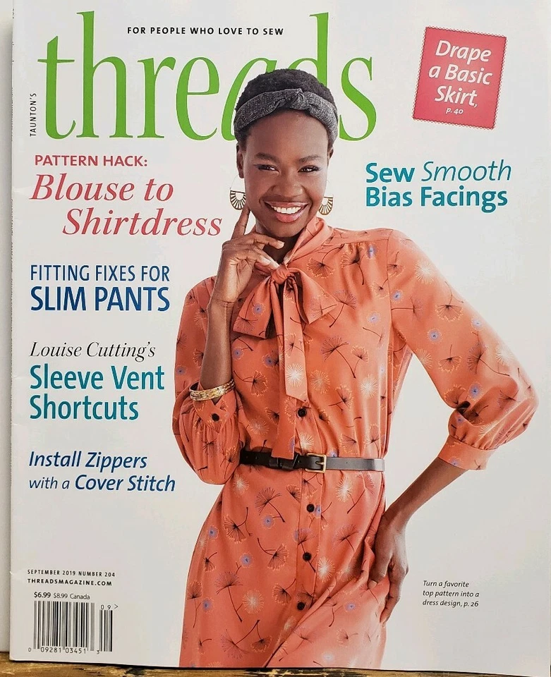 Tauton's Threads Sept 2019 Blouse to Shirtdress Patterns  FREE SHIPPING CB - Image 1 of 1