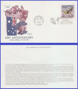 USA4 #2370 U/A ARTMASTER FDC Australia Bicentennial - Bild 1 von 1