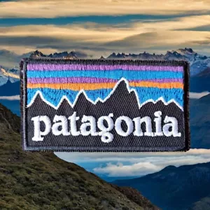Retro Style Mountain Hiking Camping Outdoor Adventure Embroidered Iron-On Patch - Picture 1 of 8